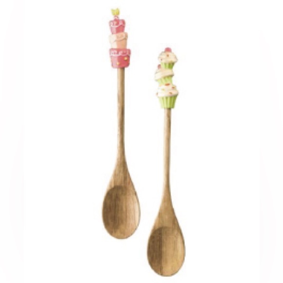 Cupcake Cake Wooden Spoons Set Grasslands Road NEW - Picture 3 of 3